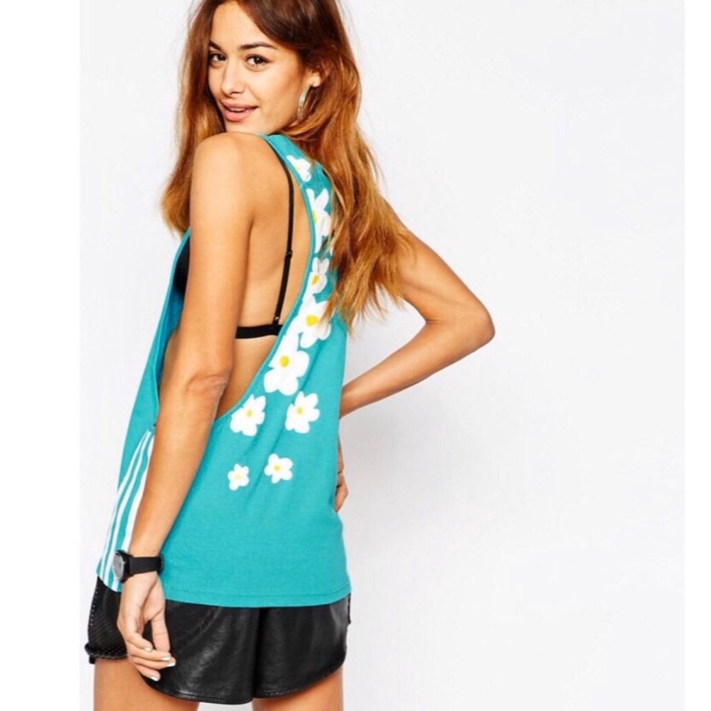 Adidas Originals Pharrell Green Daisy Top